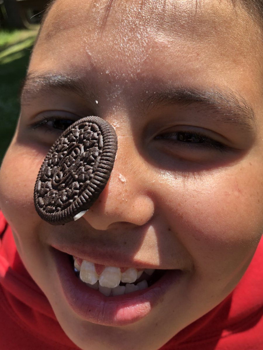 MakuchMatthew's tweet photo. A @SD63DeepCove tradition now at #DCCP2019 was requested by a student. I thin Finn’s been practising. #oreochallenge https://t.co/y3zLw46Rlb