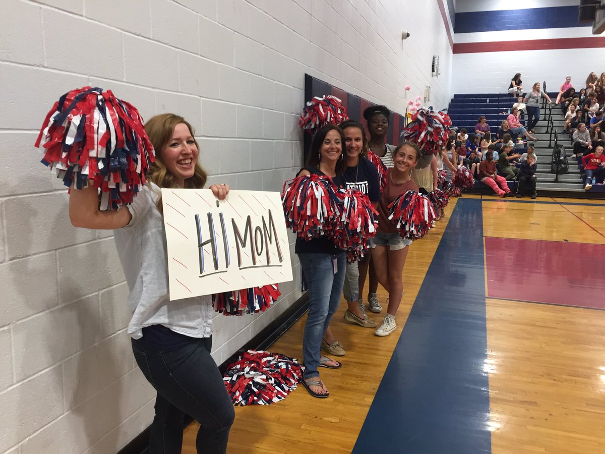 NancyMelonas's tweet photo. SMMS Students vs. Staff Basketball Game with our SMMS teacher cheerleaders!#Destination:Success https://t.co/l3LCqscxLu