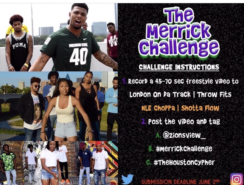 HtxKelvo's tweet photo. Don’t Miss Out ! Tap in rn ‼️. #MerrickChallenge #TheHoustonCypher @zionsview_ https://t.co/KTuk7bXInn