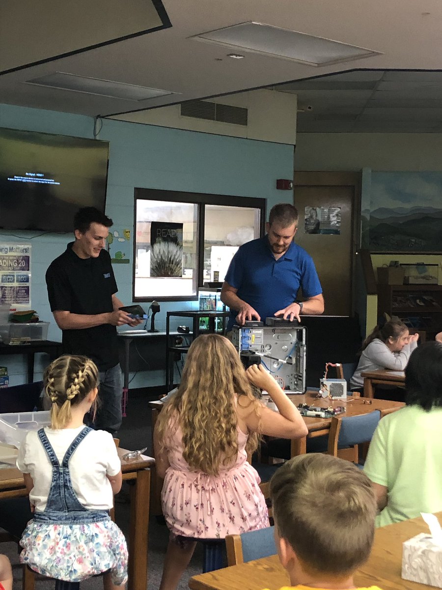 Career Day at GHES...learning from our technology department. #ignitelearningbcps