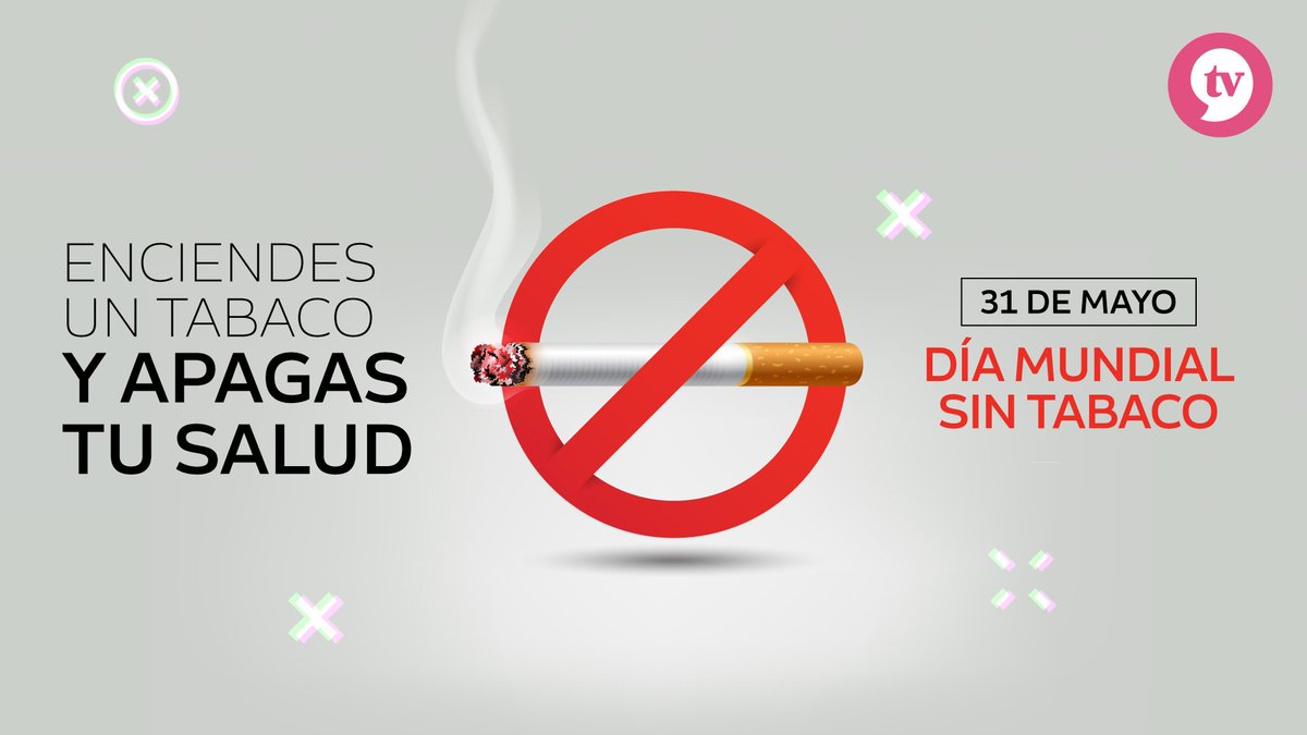 trentictv's tweet photo. ¿Sabías que cada año mueren cerca de 8 millones de personas debido a causas relacionadas al tabaco? 
Lo más admirable es que es una tasa de mortalidad que puede ser totalmente controlable. ¡No más muertes por esta causa!
#DiaMundialSinTabaco #NoTobaccoDay2019 #SalvaTuVida https://t.co/D1pfBdyGF1