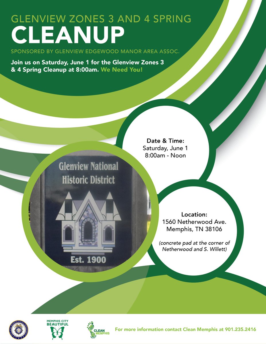 Join us tomorrow for the Glenview Zones 3 &amp; 4 Spring Cleanup from 8:00am - Noon! 💚 We need you!

For more information &amp; to register, please visit: givepulse.com/event/113344