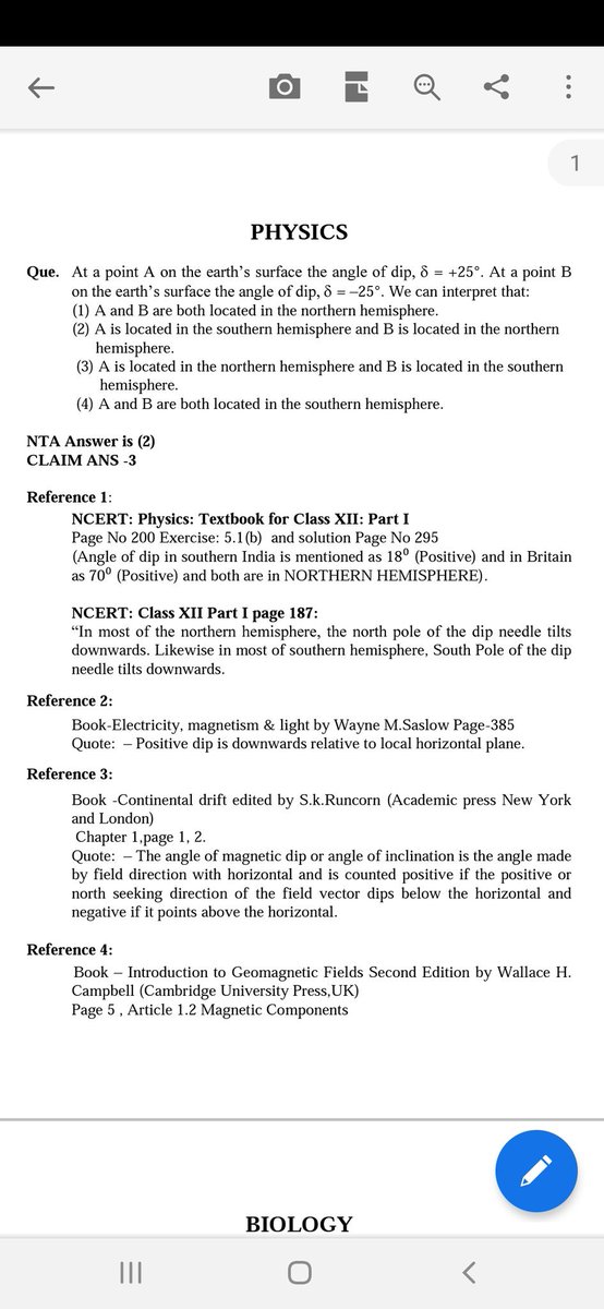 ajitd_iitbhu's tweet photo. Dear @HRDMinistry, It is to be brought in your kind consideration that NTA has released the Answer key of NEET 2019 on 29th and last date for last challenge regarding that answer key has been decided up to night of 31st May 2019. I request you to look into it.#NEETCorrection https://t.co/UvXNFM6AdI