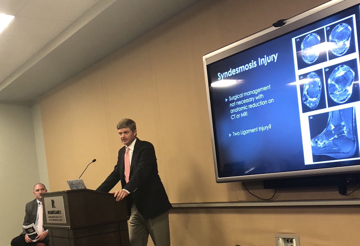 PlaySafeUSA's tweet photo. Day 1 of the @ALATA_Inc Annual Symposium is getting started with @AndrewsSportMed Dr. Waldrop and @AlabamaFTBL Athletic Trainers @makennahsdad and Jeremy Gsell speaking on high ankle sprains. #ATsMakePlaySafe #ALATA2019 https://t.co/haremHa1NJ