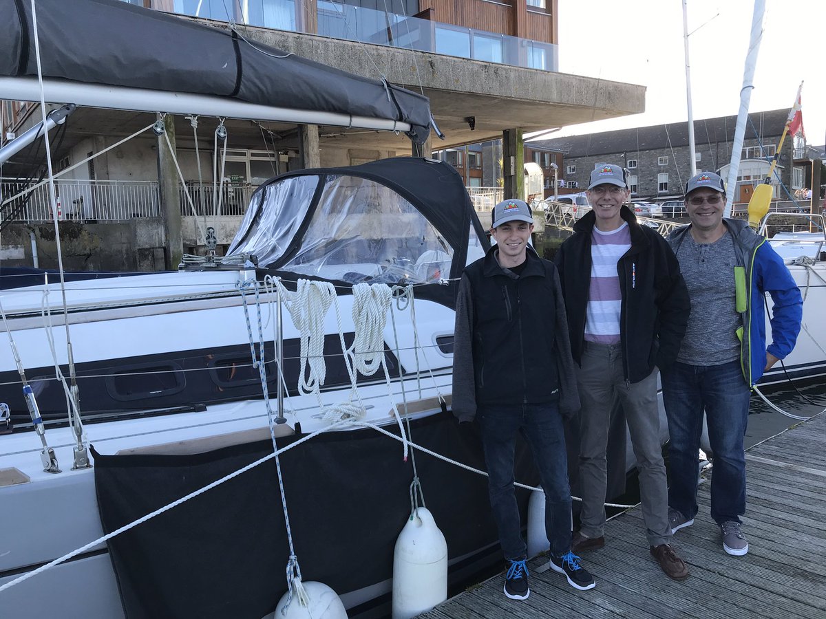 Trionium's tweet photo. #Trionium #ISAMAC-race crew ready in Kinsale. Race starts in less than 24 hours! https://t.co/10xSgtpN9j