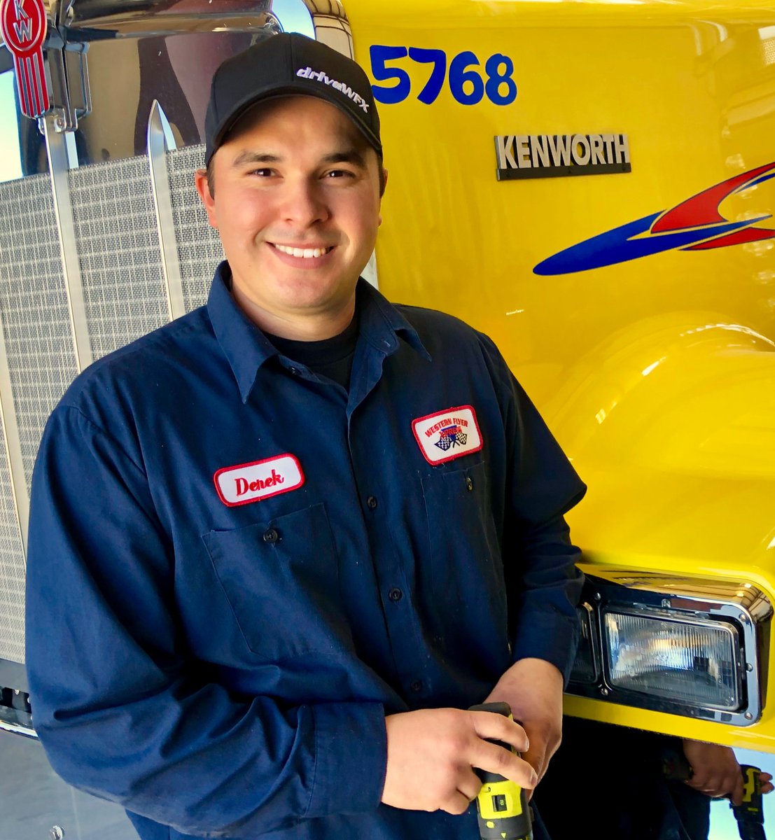 driveWFX's tweet photo. Derek has been with WFX for 4 years in the body shop.
He installs Qualcoms and truck accessories and upfits new trucks.
He’s a great guy and we’re glad to have him on the team!
#driveWFX #bodyshop #greattech #teamWFX #trucklife #truckers #ontheroad #CDL #OTRdrivers #kenworth https://t.co/ocnaYbxtL0