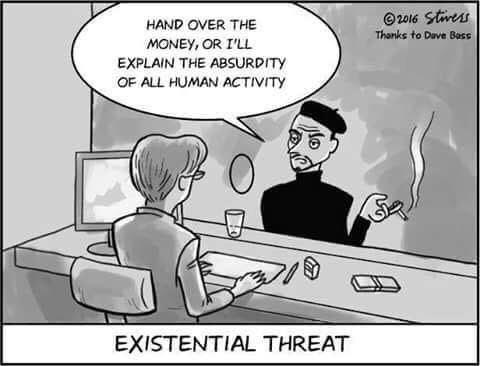 diablo_comics's tweet photo. We’re under a lot of threats these days... #funnycartoons #existentialism #diablocomics #lol https://t.co/d05L3WAxa6