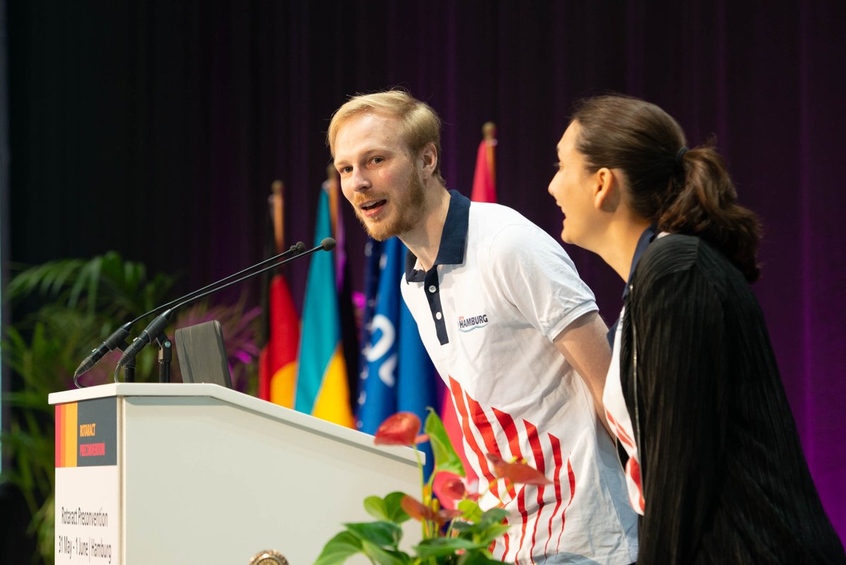 Rotary's tweet photo. More than 800 @rotaract members from 68 countries joined us in Hamburg for the Rotaract Preconvention to connect and share ideas for growing their clubs and taking action in their communities. #rotary19 #rotaract19 https://t.co/Ne7hl1ueDO