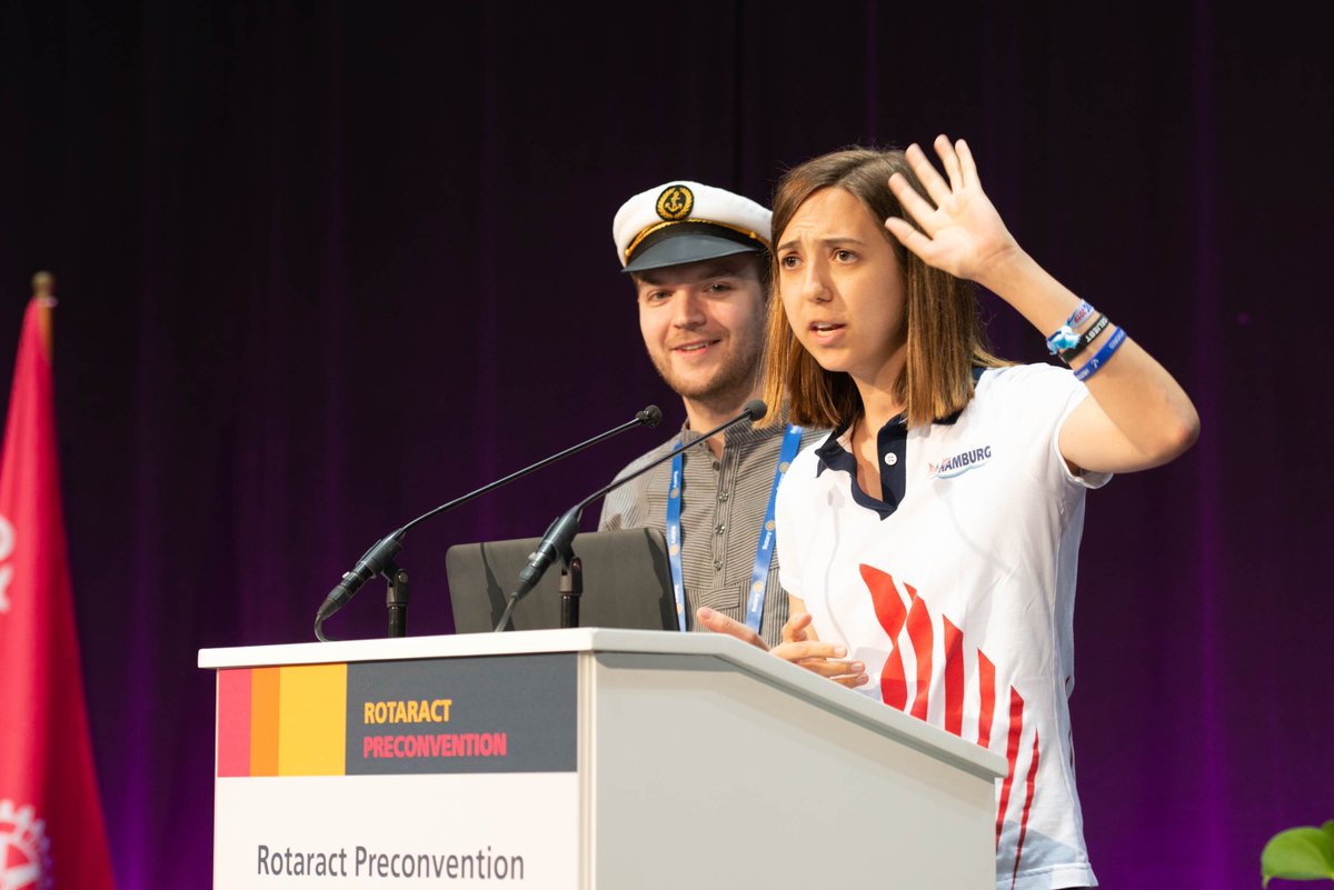 Rotary's tweet photo. More than 800 @rotaract members from 68 countries joined us in Hamburg for the Rotaract Preconvention to connect and share ideas for growing their clubs and taking action in their communities. #rotary19 #rotaract19 https://t.co/Ne7hl1ueDO