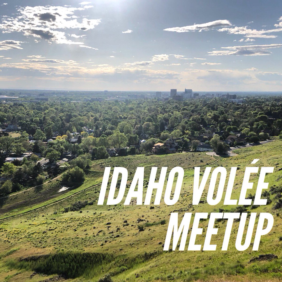 IdahoVolee's tweet photo. Idaho Volée! Don’t forget our meetup tomorrow for a group hike in the foothills to celebrate National Trails Day! For details and to RSVP head to Arbori. Also, if you’re not in Boise, tag us on social media (#idvolée or #idahovolée) to share your love of Idaho's trails! https://t.co/ZwMvKTytQd