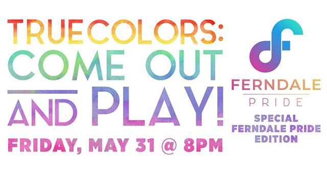 GoComedyImprov's tweet photo. We are launching ferndalepride tonight at 8pm with this awesome storytelling event. #ferndalepride #ferndale #gocomedy https://t.co/W26jmL7x6A