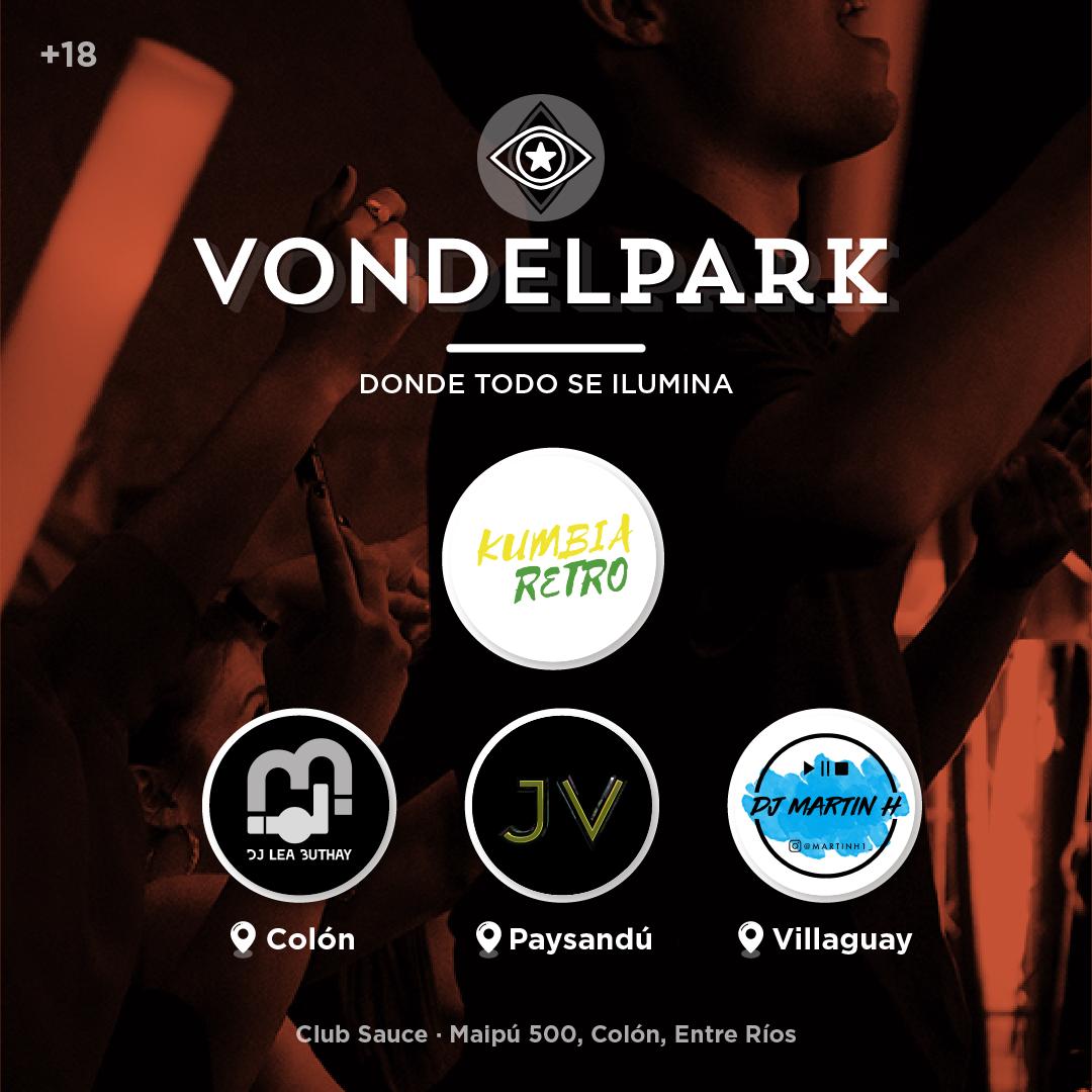 ColoFestOne's tweet photo. V O N D E L P A R K - Donde todo se ilumina.
Kumbia Retro es una banda uruguaya con un megamix del recuerdo con las mejores cumbias que marcaron una época.
Además nos van acompañar a lo largo de la noche 3 DJ de lujo!
#ColoFestOne #ColoFestOne2019 #ColoFest #ColoManija https://t.co/v8YDVfVDX5