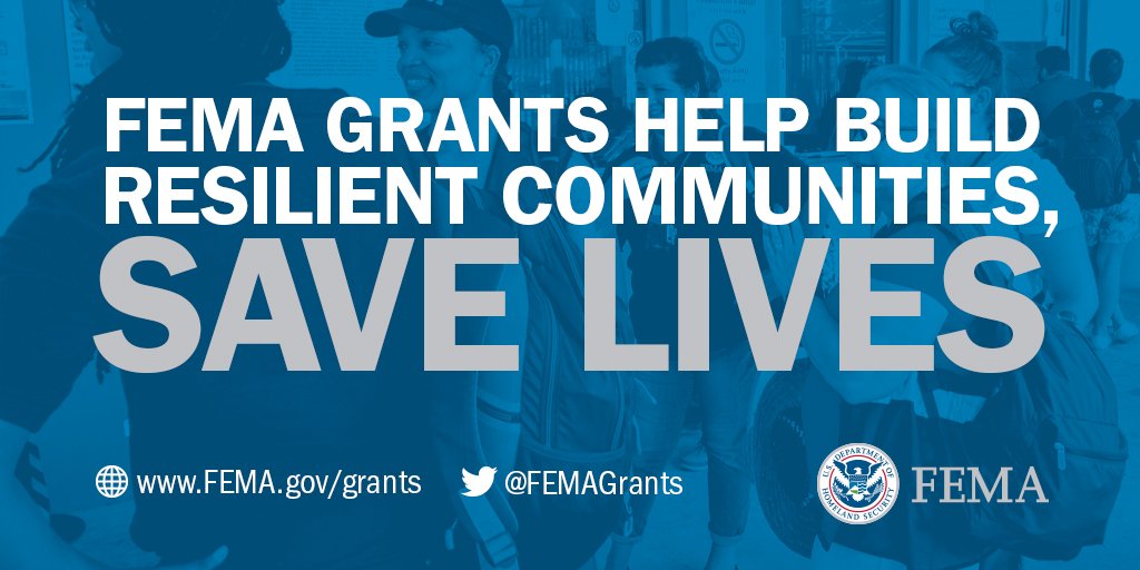 FEMAGrants's tweet photo. New funding opportunities available with the Regional Catastrophic Preparedness Grant Program. Application period open through 11:59 Eastern, July 8, 2019. Our #preparedness #grants to local governments help build resilient communities, save lives. https://t.co/194kSrp5mO https://t.co/SZ1evNHMyb