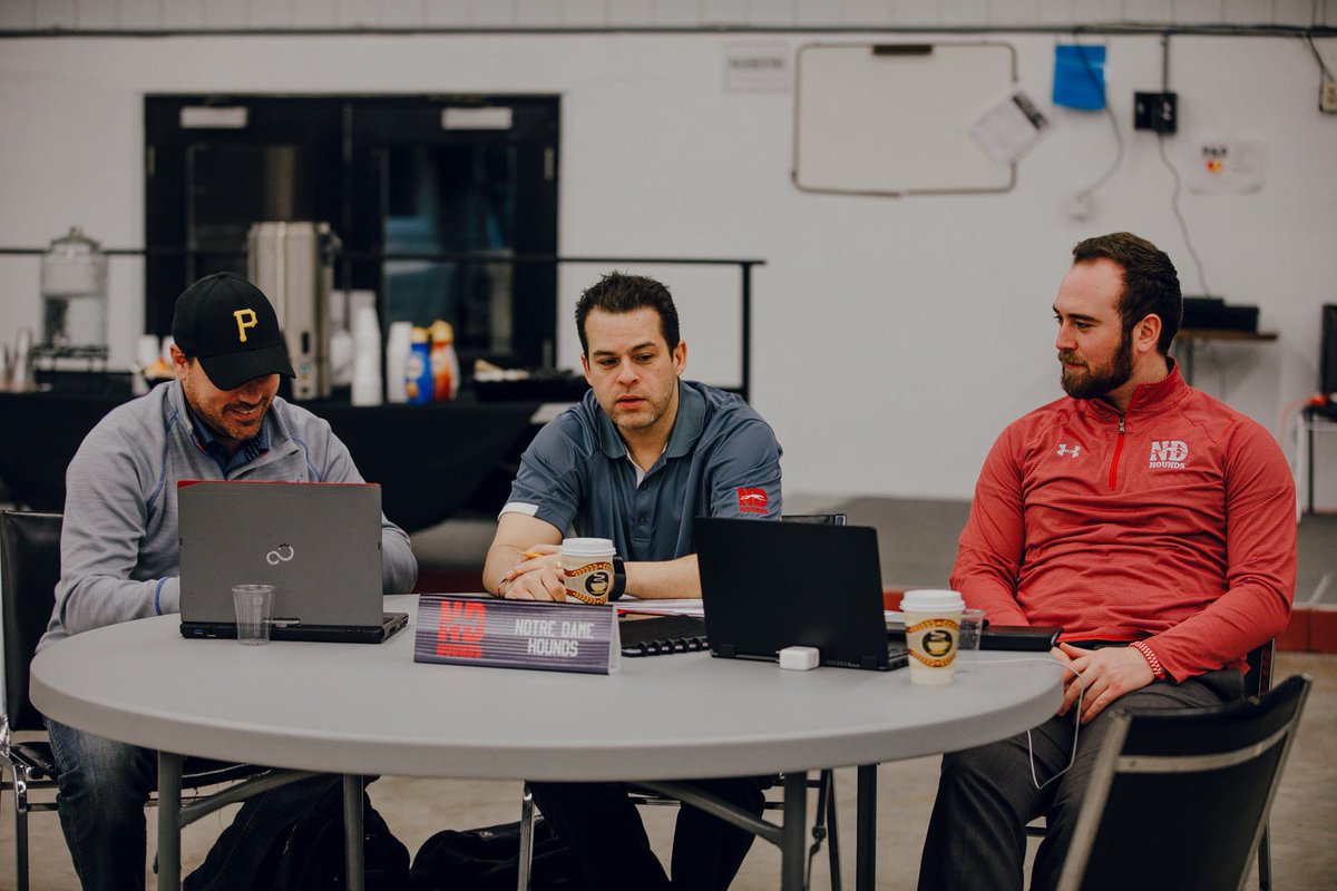 theSJHL's tweet photo. The @ndjrahounds table at the #SJDraft19 https://t.co/gPtUpHIZuz