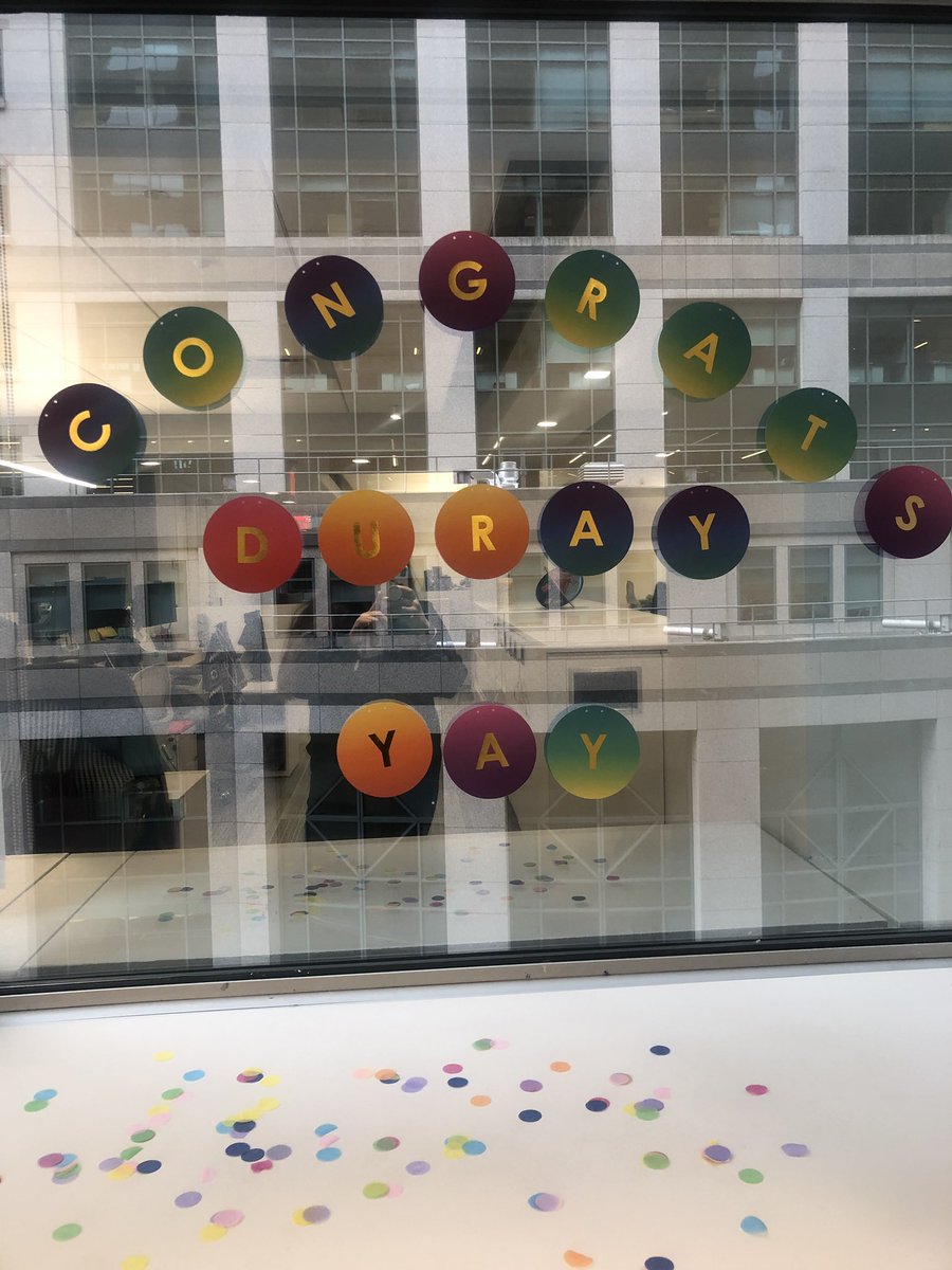 duraynyp's tweet photo. Just last week I was in my cap and gown ready to graduate and now a week has already passed. I wanted to thank @NYPCat and my entire team for always being so supportive!  And a special thank you to @AlexandraAguir for my cute desk decor. You guys rock! https://t.co/AtfIT4BGau