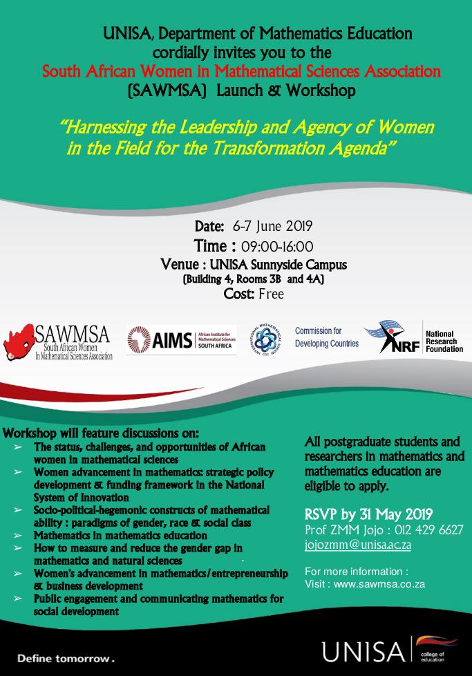 South African Women in Mathematical Sciences tweet media