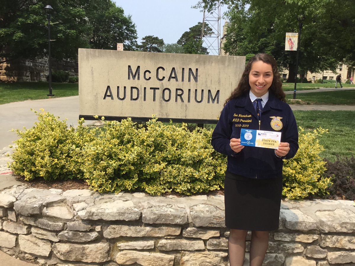 hollidad8's tweet photo. Congratulations to Eva Hinrichsen for receiving her State FFA degree today. #rcffa https://t.co/mFTeRKkSAe