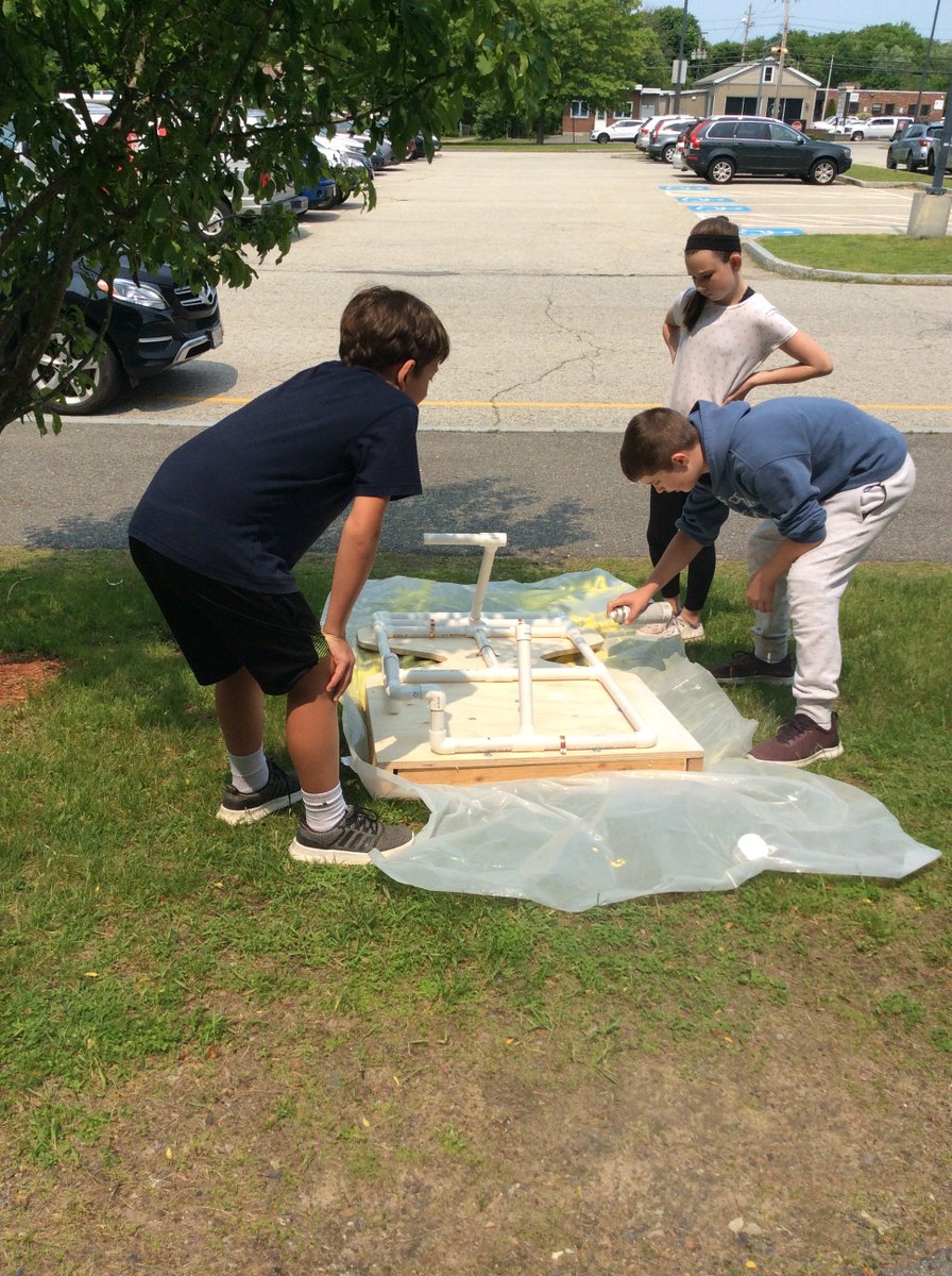 ColbyIMS's tweet image. Students explore sustainable energy by building solar powered electric go-karts. Paint went on today and we will finish them next week.  Create, invent, build.  #IMSSTEAM @NEED_Project @Changeissimple1 @revisionsolar @PBLWorks @NSTA @SenechalSci124