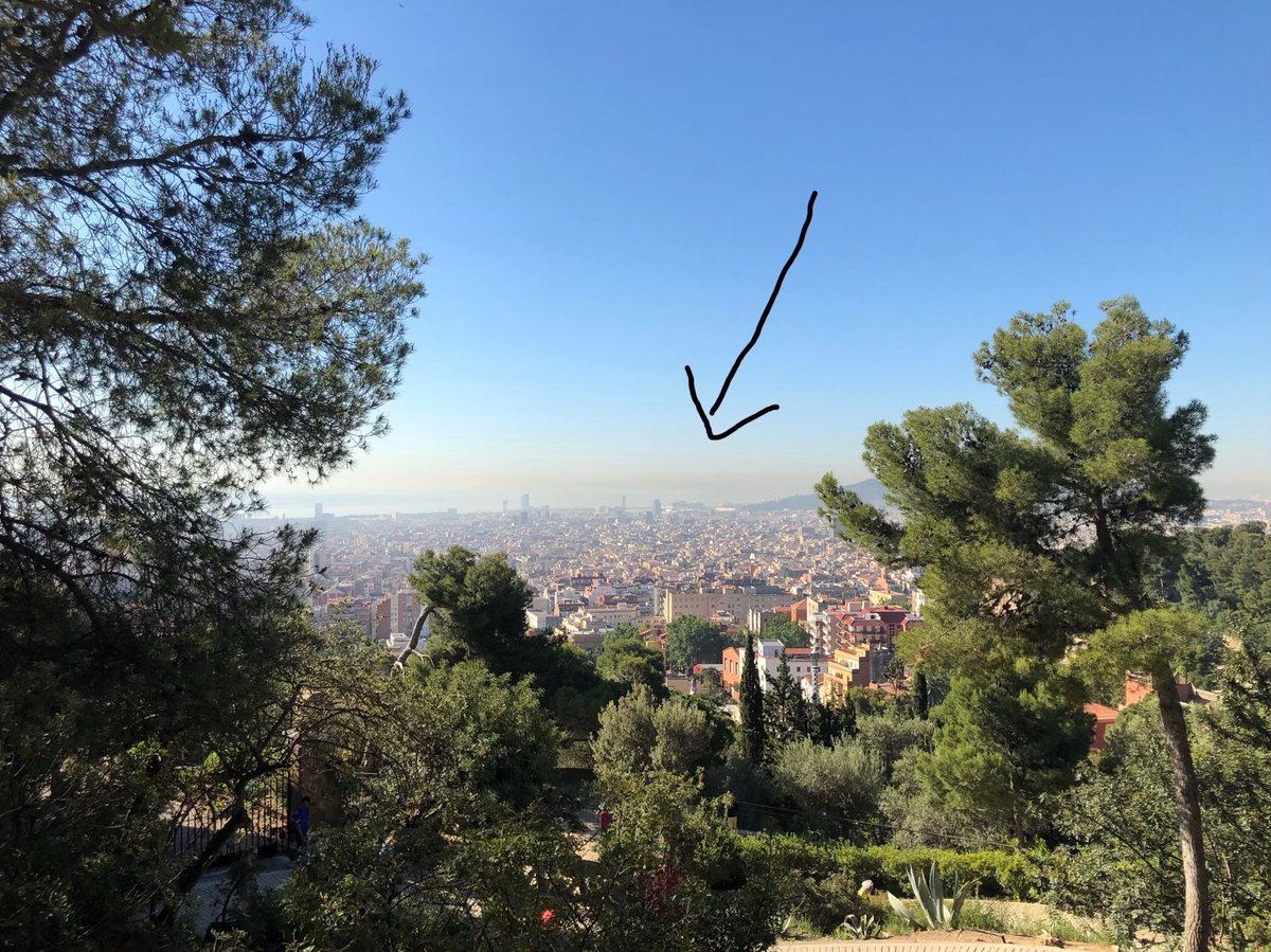 TopCruiseTips's tweet photo. That’s ⁦MSC_Cruises_UK⁩ #mscbellissima taken from the top of #ParcGuell #Barcelona #Spain 🇪🇸- our penultimate stop on our marvellous Med #cruise https://t.co/4ONERIj66l