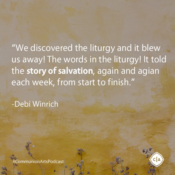CommunionArts's tweet image. In episode 16 of the #CommunionArtsPodcast Debi Winrich @RELUCTANTQUEEN speaks about her earliest experiences with liturgy and the impact it has had on her life and faith. Hear more at communionarts.org/podcast 

#liturgy #communionarts #forgiveness #salvation @SOCpod