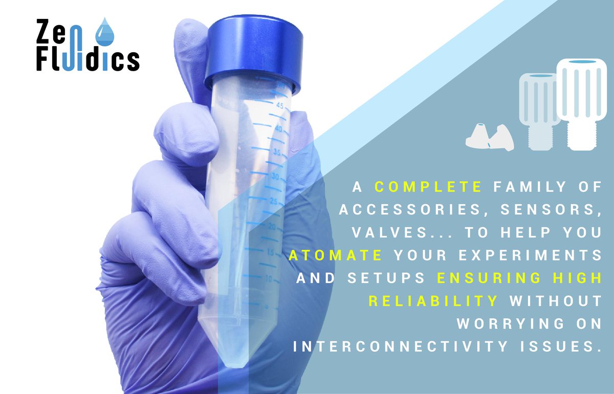 ZenFluidics's tweet photo. Zen Fluidics offers a complete family of accessories to easily interconnect and automate your setup!
#ZenFluidics #accessories #microfluidics #biotech #lifescience https://t.co/tYBHBPq81e