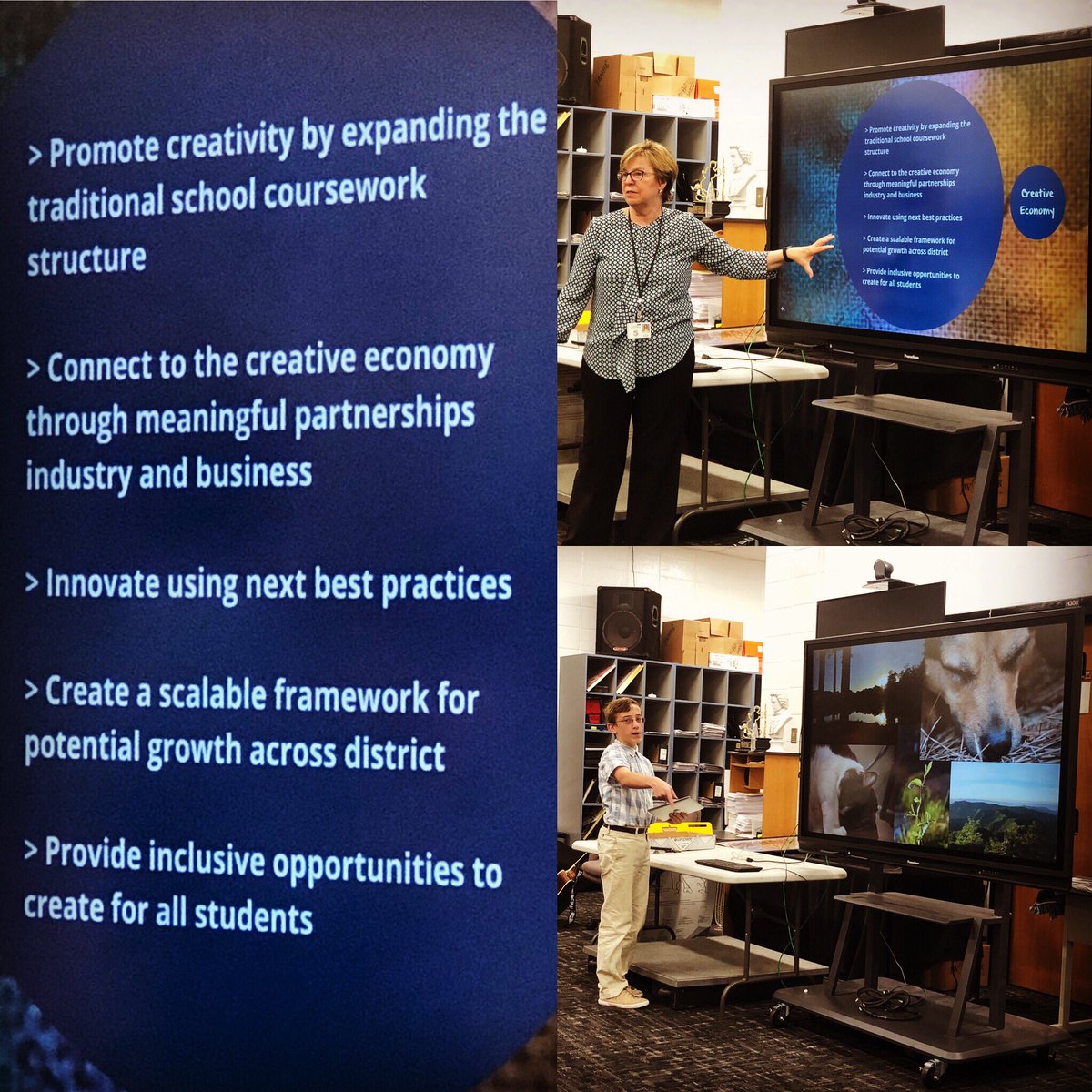 jellerlearning's tweet photo. The #CommunityforCreativity at @fcboe1 gives value to the truth of #creativity < CREATE NEW AND ORIGINAL CONTENT > What will / are YOU creat(ing)? #ExcellenceandCreativity @fayettecreates @RisingStarrMS @FRMSEagles https://t.co/nfM3Hu0xKn