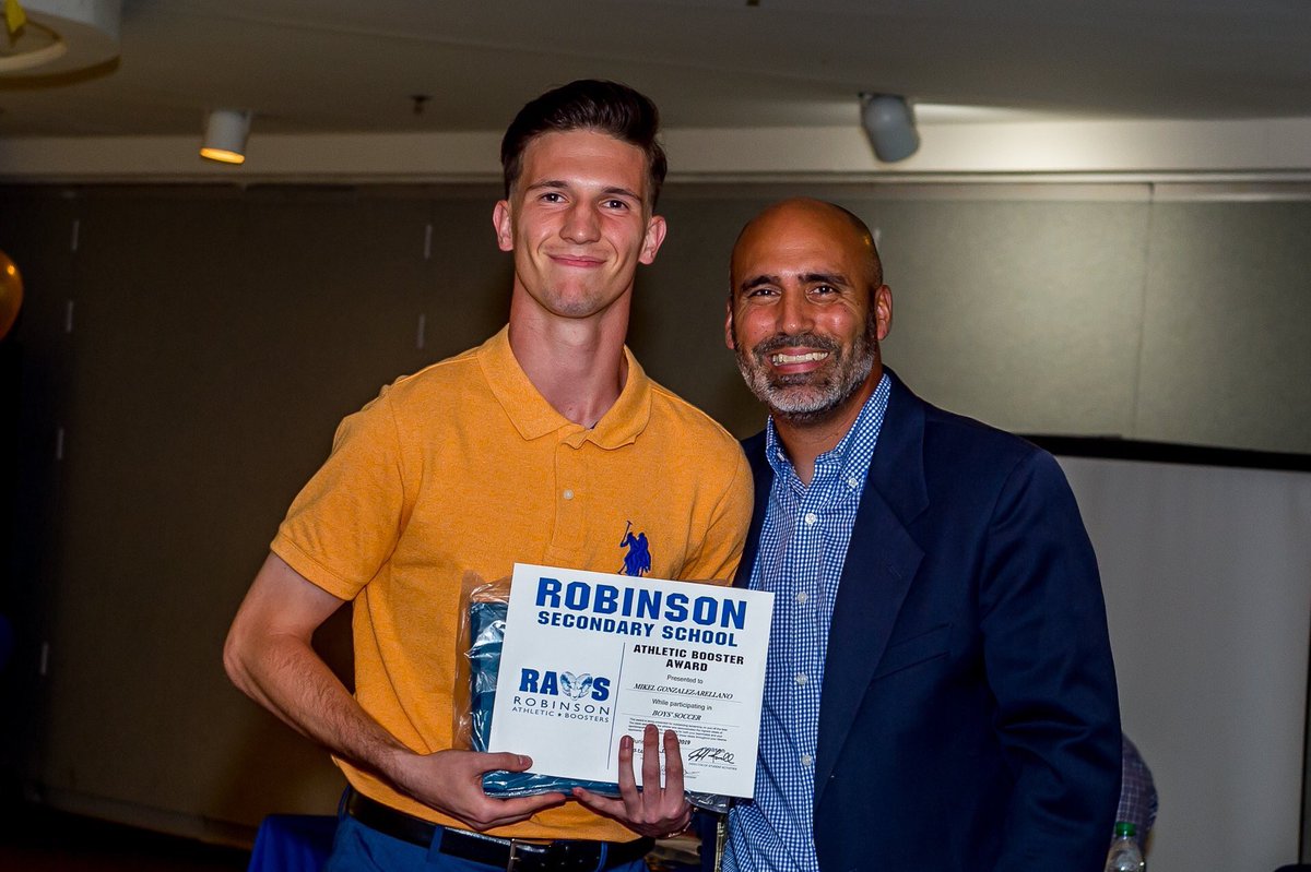 Mikel Gonzalez-Arellano - <a href="/rssbsoccer/">Robinson Rams</a> Athletic Boosters Award recipient.