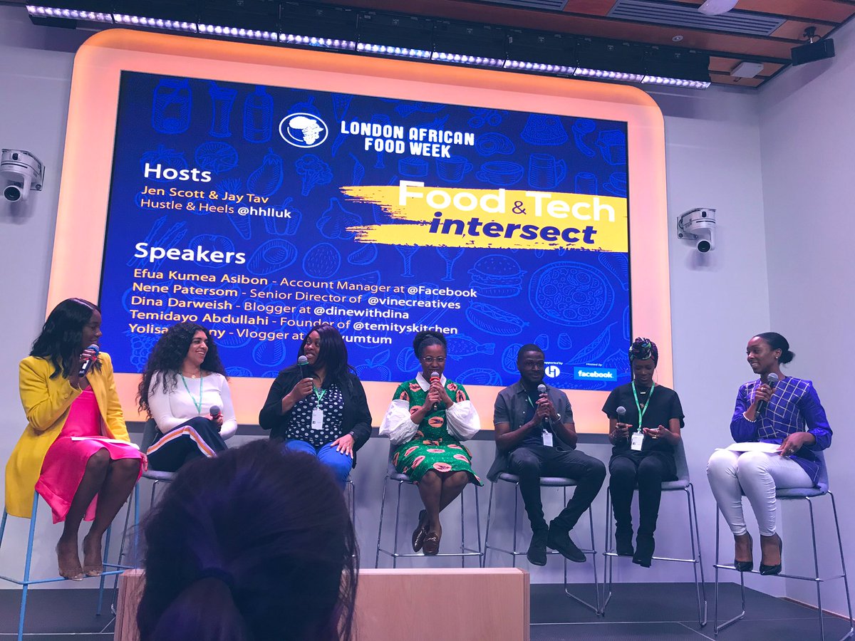 Brownschuga's tweet photo. The Panel are discussing how technology has helped them scale their food projects

« When you love what you do, people will love what you make » ~@TemiTysKitchen 

1. Love what you do
2. Cook at high standard
3. Be different
To help your customer experience
#LondonAfricanFoodWeek https://t.co/mFErq2RRu2