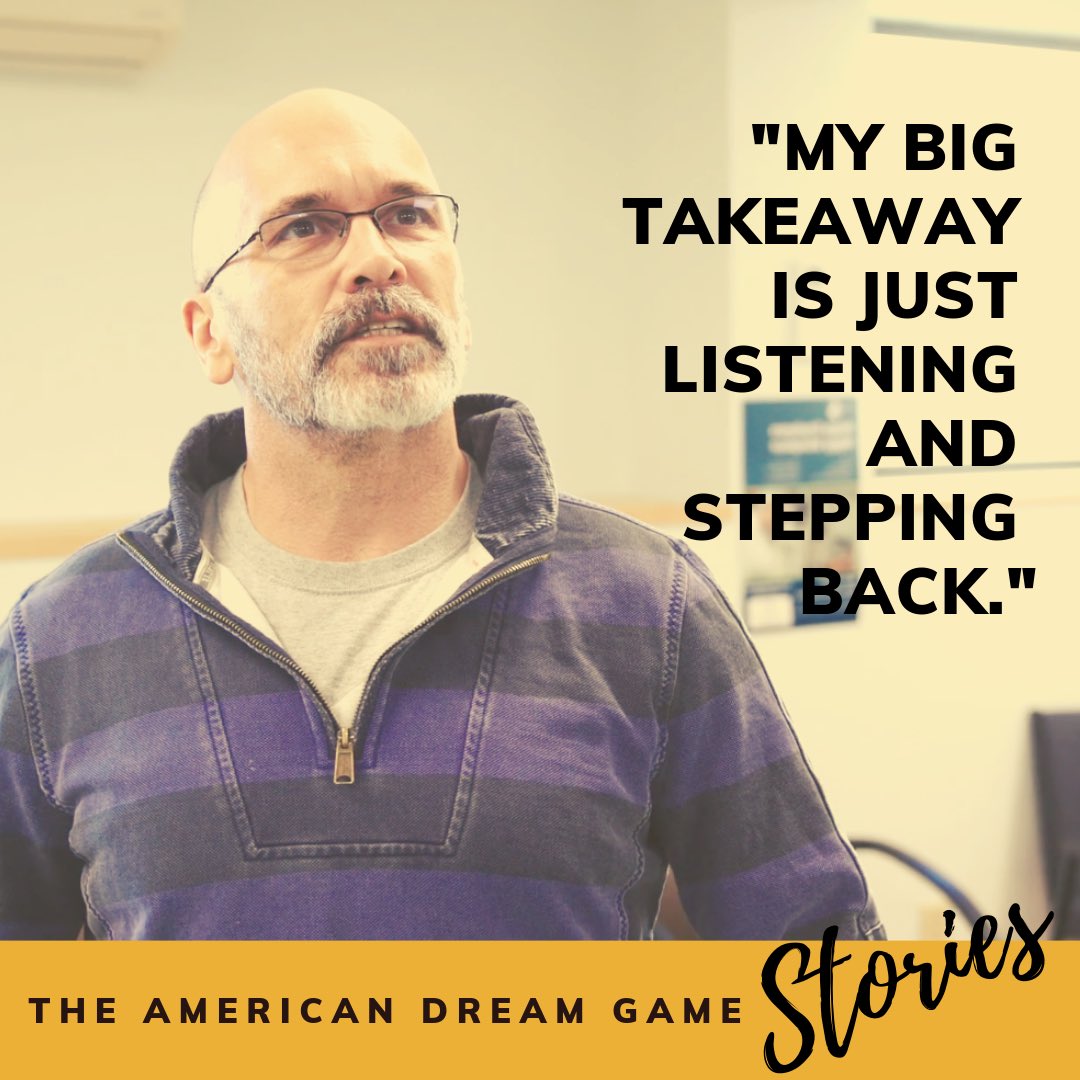 "What am I supposed to do?" is the most-asked question we get at our workshops. Don't underestimate the power of listening.  Our Life-size American Dream Experience provides a lot of opportunity for us to listen to one another's stories about race, equity, and inclusion. #HR