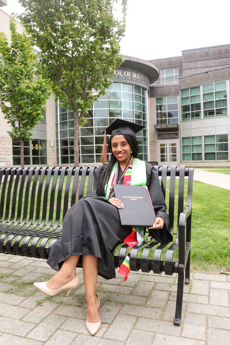 aceworcester's tweet photo. Three and a half years ago, Luladay left Ethiopia to come to the United States.
This month, she graduated with her degree in Accounting from the Isenberg School of Management at @UMassAmherst. #FacesofACE https://t.co/x5CwWPW6kc