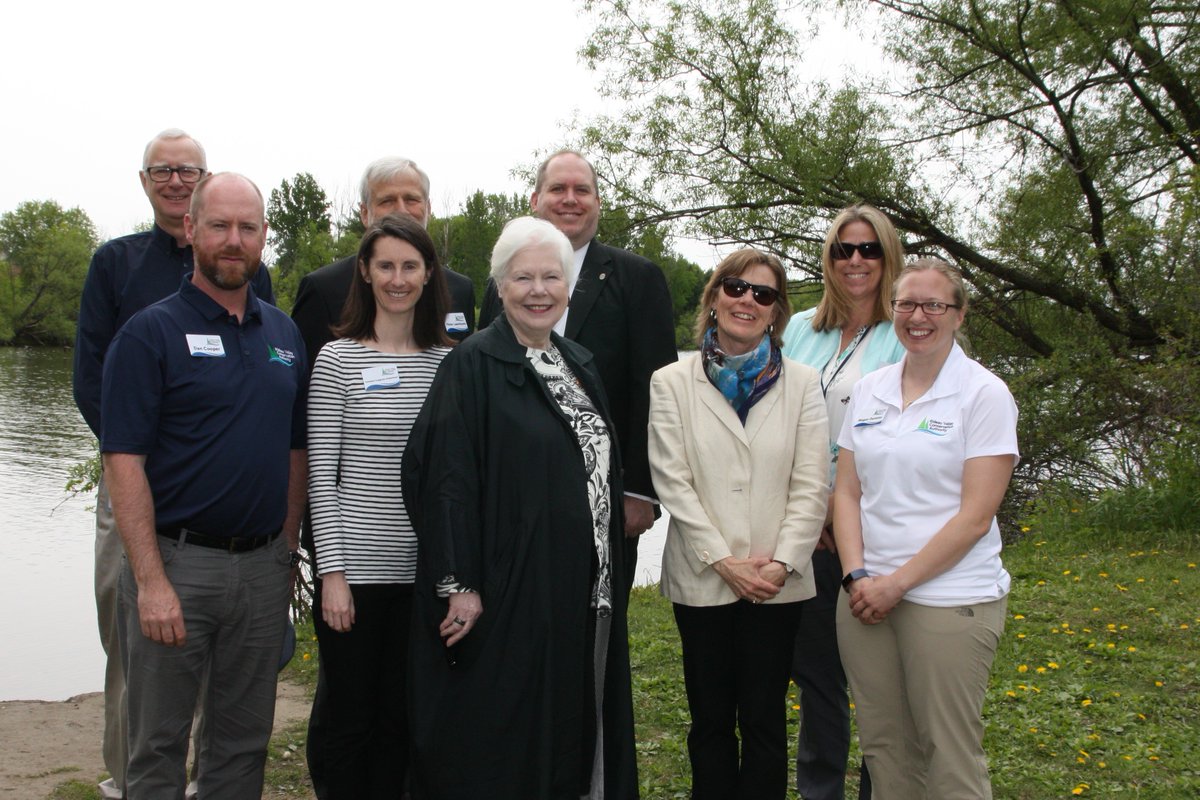 RVCFoundation's tweet image. The Honourable @LGLizDowdeswell, Lieutenant Governor of Ontario, toured Chapman Mills CA this a.m. with our board chair @JasonKellyOtt and @RideauValleyCA staff to learn about the great work happening in local watershed conservation. Thank you for your visit!