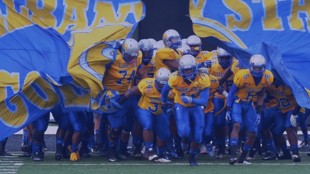 Jamarian2020's tweet photo. Very thankful and blessed to receive my 1st offer from Albany state university @PEACH_FOOTBALL @DariusBuck21 https://t.co/zRBEgkboys