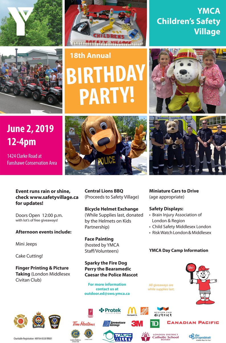 MLHealthUnit's tweet image. Join #MLHU Nurse Meagan Melling ^MM on Sunday @YMCAofSWO Children’s Safety Village as we kickoff Safe Kids Week w/ our friends @LHSCCanada. Visit our booth to talk about child safety &amp;amp; how to #FallProofYourHome. And don’t miss the bike helmet exchange! See you there. 😃 #SKW2019