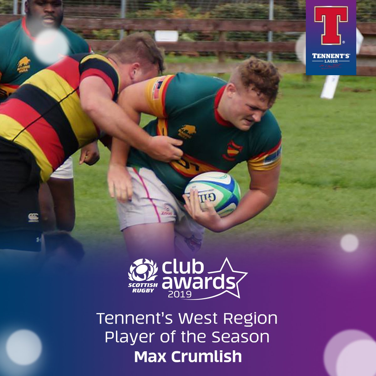 🏆 | It's our first winners of the night – the <a href="/TennentsLager/">Tennent's Lager</a> Men’s Regional League Players of the Season! 

Congrats to Liam Ward <a href="/RosythSharksRFC/">Rosyth Sharks RFC</a> for Caledonia, Jason Watt <a href="/LivingstonRFC/">Livingston Rugby Football Club</a> in the East and Max Crumlish <a href="/RugbyCambuslang/">Cambuslang Rugby</a> for the West region. #ClubAwards 👏