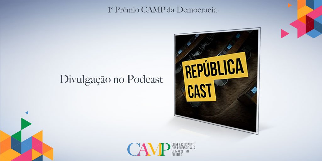 esplanadaagency's tweet photo. O presidente do @CAMP_bra, @BrunoHoffmann, participou do @RepublicaCast, podcast produzido pelo cofundador @Darlan_Campos e pelo @mmarinhomkt. Entre os assuntos, "Como falar de política em tempos difíceis?" e o 1º #PrêmioCAMP da Democracia. #RepublicaCast https://t.co/dnAlmiMN42 https://t.co/EgBkvYwa4n