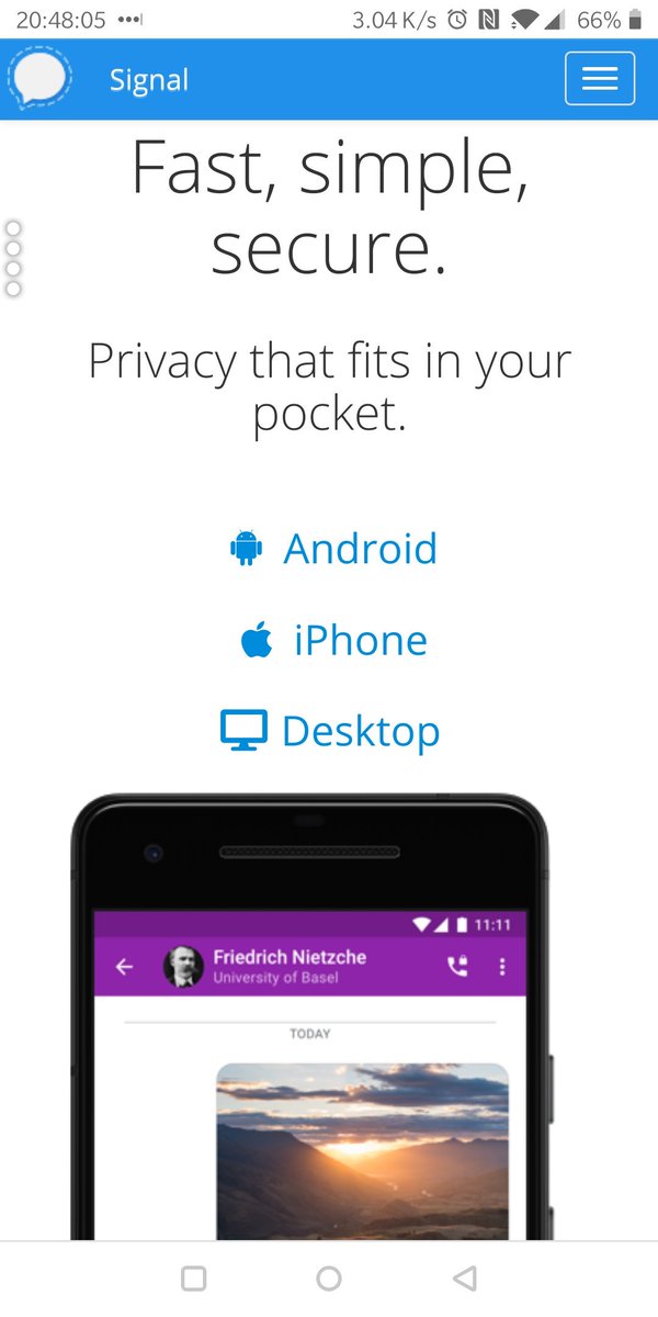 MG_de_Vries's tweet image. Same. Ik heb  geen enkel product van Mark Zuckerberg in gebruik omdat er betere alternatieven zijn, zoals #signal van #openwhispersystems