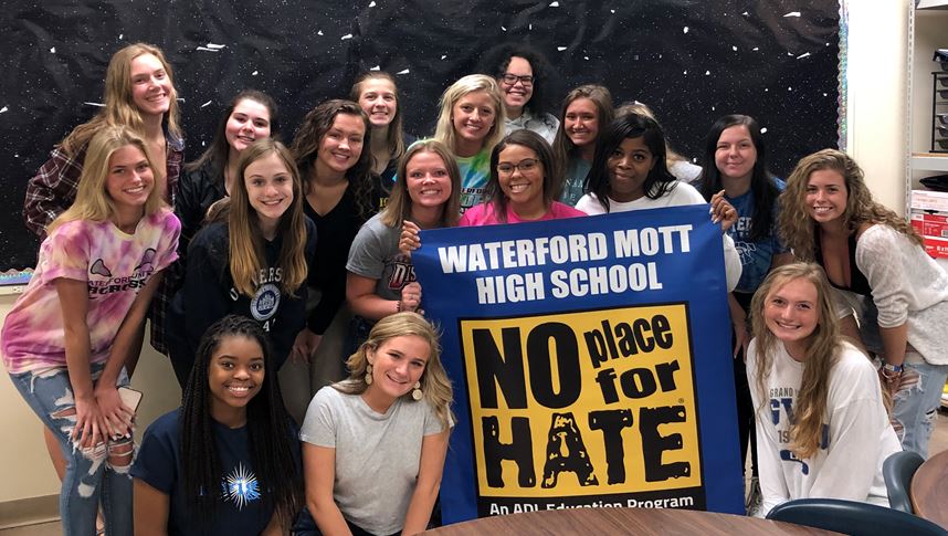 Waterford Schools (@wsdnews) on Twitter photo Wow! The only school in the country to earn this honor for 10 consecutive years, Waterford Mott's Anti-Defamation League (ADL) accepted their 10th NPFH (No Place for Hate) banner for their Random Acts of Kindess project. @WSDSupeScoop <a href="/WaterfordMott/">Waterford Mott</a> <a href="/MottLeadership/">Mott Leadership</a> Wow! The only school in the country to earn this honor for 10 consecutive years, Waterford Mott's Anti-Defamation League (ADL) accepted their 10th NPFH (No Place for Hate) banner for their Random Acts of Kindess project. @WSDSupeScoop <a href="/WaterfordMott/">Waterford Mott</a> <a href="/MottLeadership/">Mott Leadership</a>
