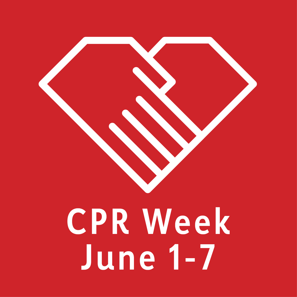 HeartCPR's tweet photo. Tomorrow marks the official start of National CPR and AED Awareness Week! Help us spread the word by updating your header photo or profile picture with one of these: https://t.co/1joArXrtWy