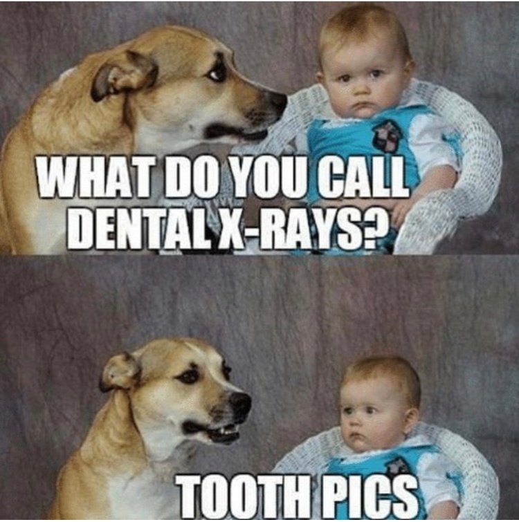 Because it's Friday and we're in a 'dad joke' kind of mood. #BeyonDentistry