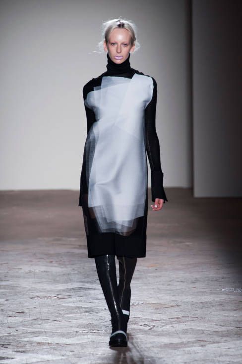 albh's tweet photo. Gabriele Colangelo black &amp; white turtleneck dress https://t.co/TFXEx6Cq3e