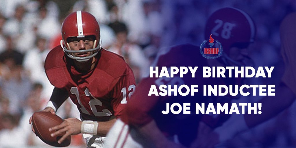 Join us in wishing former quarterback, and Super Bowl MVP, Joe Namath a happy birthday! 