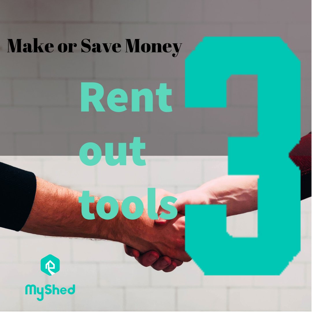 MyShed_UK's tweet photo. Followed the first two steps? Then all that's left to do is for you to #makemoney ! Connect with people from your neighborhood and Rent those Tools! #P2P #sustainability #SharingEconomy #tools https://t.co/pvkwDwpOBG