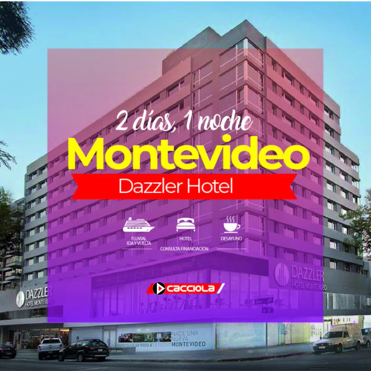 Disfrutá de #Montevideo en #DazzlerHotel 😍 ¿Conocés nuestros paquetes hoteleros? 👉 Ingresá a nuestra web y conocé más info ➡ cacciolaviajes.com
#Cacciola #ViajesYTurismo