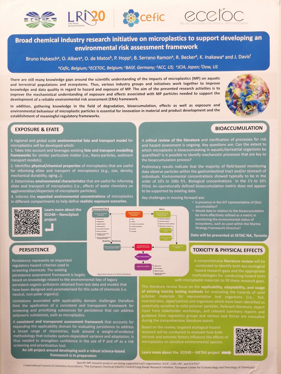 machadoaas's tweet photo. Looking for research job or funding? #SETACHelsinki finished, but if you couldn't attend, here goes some new opportunities offered there. 1st: a call will be opening soon for proposals on persistence of #microplastics on the environment. More info @Cefic https://t.co/kRHPc8qk1V