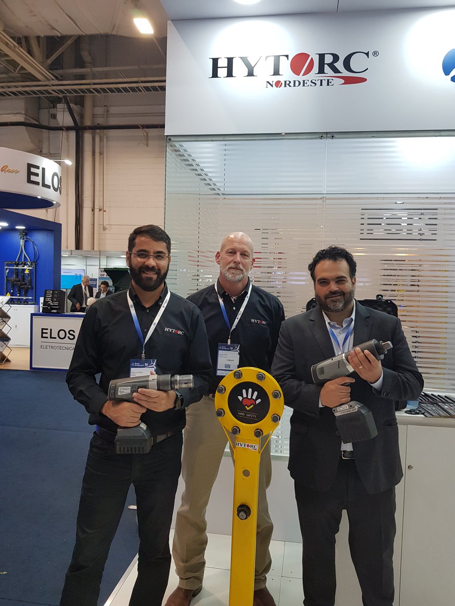 Hytorc's tweet photo. Thank you for stopping by the HYTORC booth at Brazil Wind Power 2019 trade show. We will see you next year!
#HYTORC #industrialbolting #boltingsolutions #electrictools #torquetools #brazilwindpower #windpower #windpower19 #windpower2019 https://t.co/uYfn5lu2eY