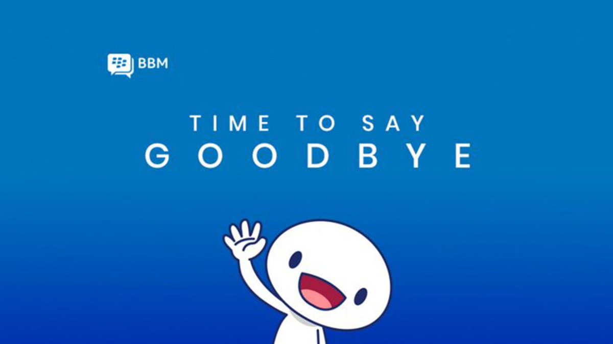 Hoy BlackBerry Messenger se va para siempre. buff.ly/2IcRolD