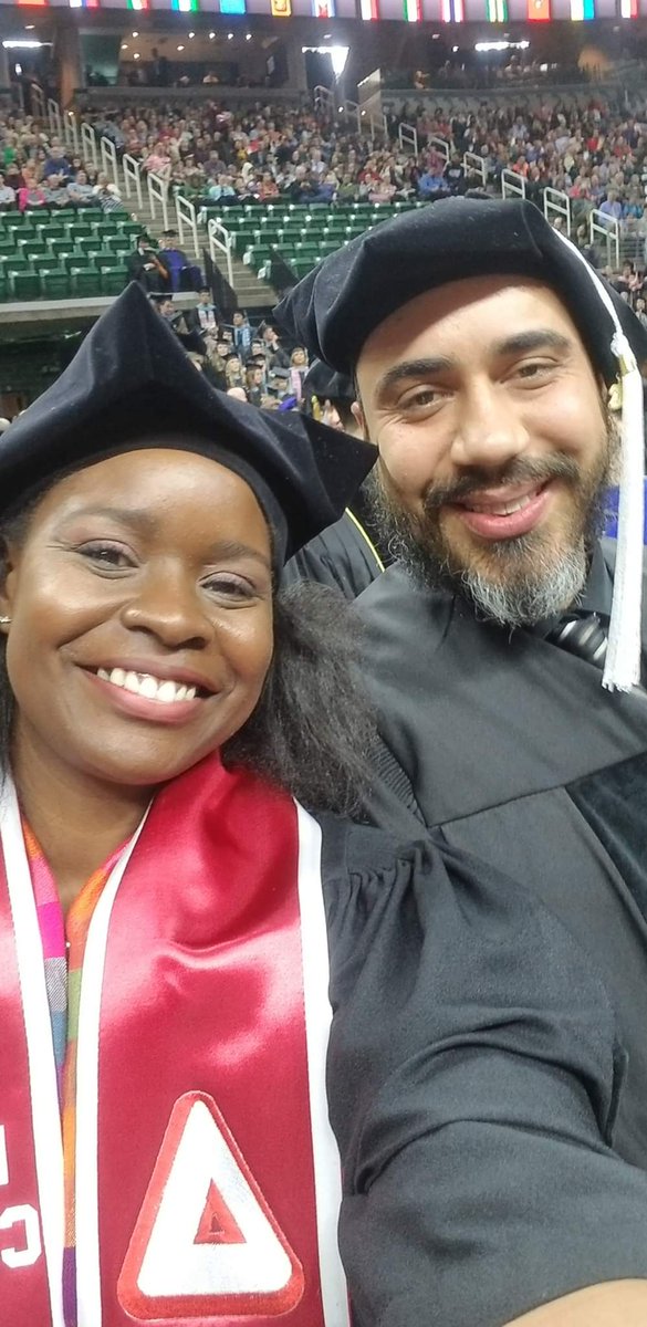 MSUSankofa's tweet photo. #overduecongrats to this year's graduates from the MSU African American and African Studies program! Congrats to Drs. @RealBigShingi @KRISTINDI0R @BlairZaid @univiceverse El-Ra Radney and Leah Gaines. #whatsbetterthanonedoctor #two #plustwo #plustwo https://t.co/nDxo1laqtT
