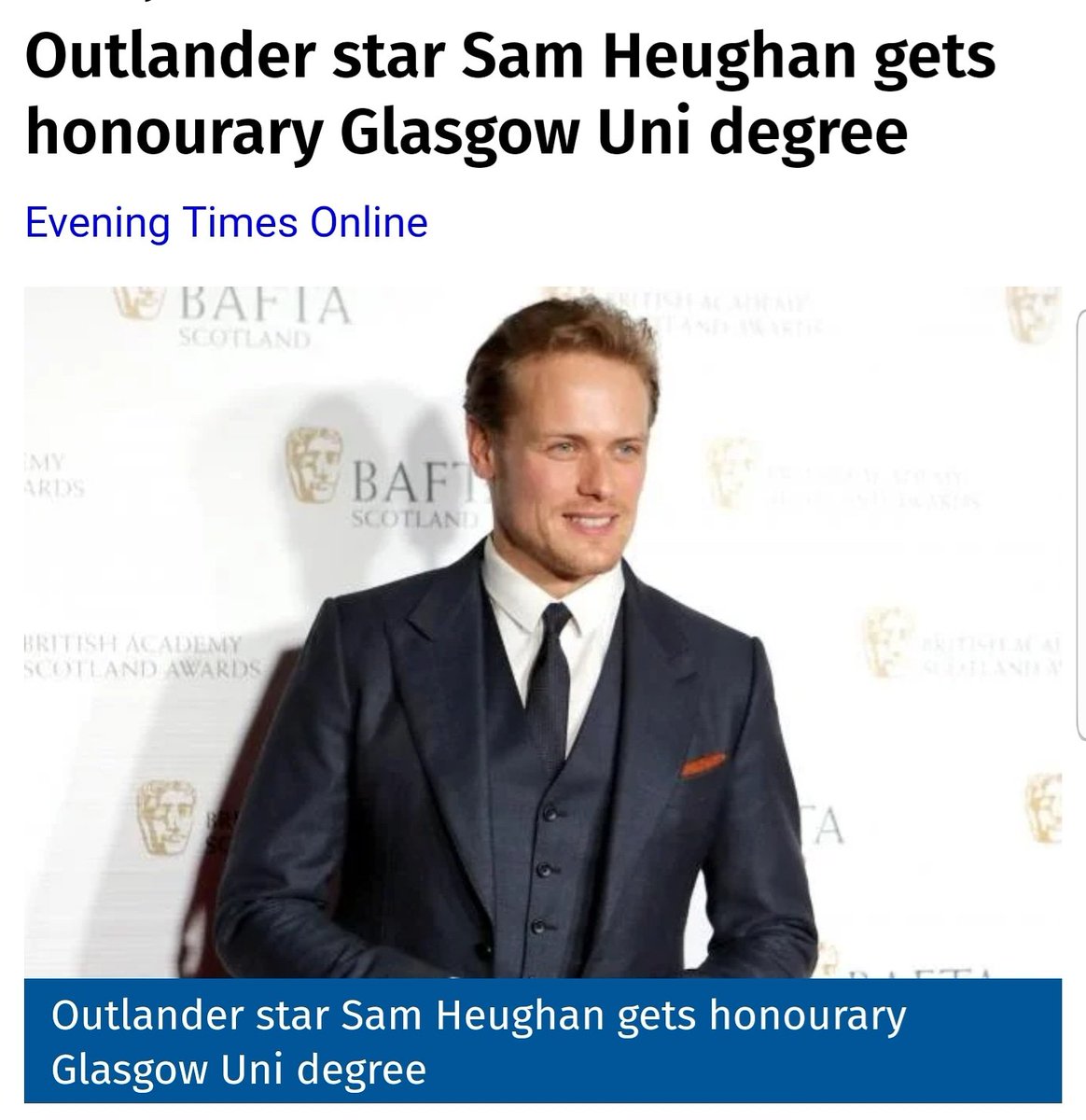 does this mean we have to address you as Dr H from now on Sambo? <a href="/SamHeughan/">Sam Heughan</a> 😂🙏🧐