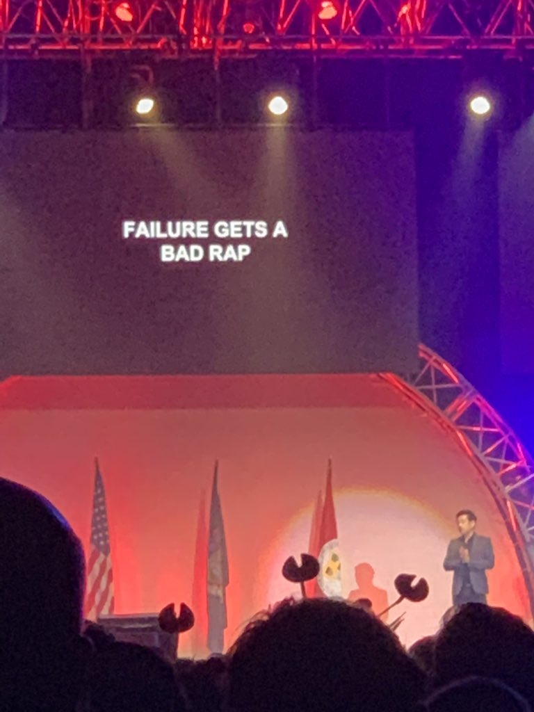 Failure gets a bad rap... <a href="/grantimahara/">Grant Imahara</a>  - failure is always an option.   Science Olympiad National Tournament <a href="/Cornell/">Cornell University</a>    

Same goes for software and IT and #DevOps