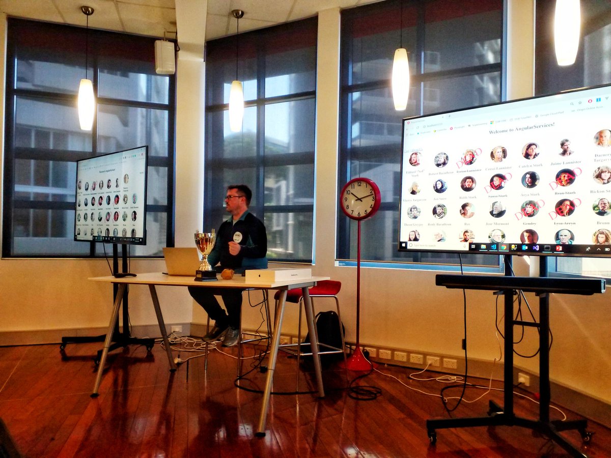 thiagospassos's tweet image. @isonaj killing all the #GoT character in a @angular hack day at @SSW_TV